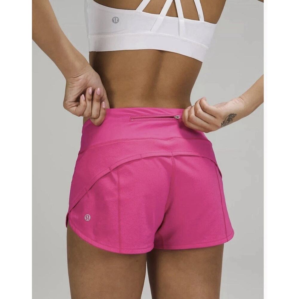 Lululemon Speed Up Shorts Size 6 2.5” Low Rise Lined Sonic Pink Athletic Swift